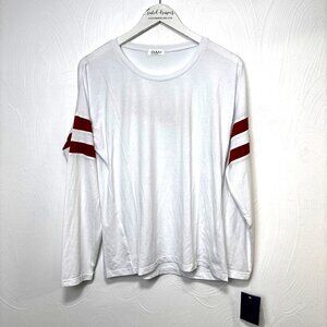 Stanford Cardinal NUYU Long Sleeve Red White Striped Shirt Womens College M NWT